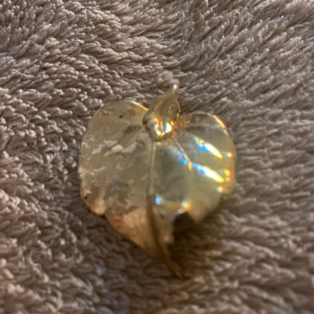 14 karat gold leaf dipped gold/ not solid